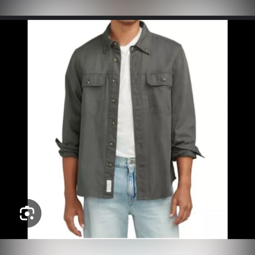 Lucky Brand Men's Charcoal Shirt Jacket, size XXL